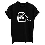 TWIFER Damen Sommer T Shirt Lustige Kurze Hülsen Baumwollhemden Niedliche Grafische T Stück Spitzenjuniorb