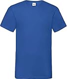 Fruite of the Loom Valueweight V-Neck T-Shirt, vers. Farben XL,Royal B