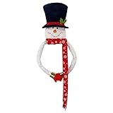 goodjinHH Weihnachten Deko Weihnachten Schneemann Weihnachtsmann Plüsch Dekoration Weihnachtsbaum Top Ornamente Weihnachtsbaum Krone Dekor Weihnachtsschmuck (A, 68×40×5cm)