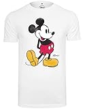 MERCHCODE Herren Mickey Mouse T-Shirt, White, XXXL