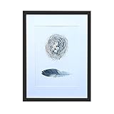 Upriver Fotorahmen-Set Bilderrahmen-Set Schwarz Premium Moderne Holz-Bilderrahmen für Tischplatte oder Wand Display-Rahmen mit HD Plexiglas für Fotos Tischplatte und Wandmontage Display (3#)