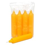 JEKA 6 Packungen je 4 Adventskerzen, Natur, Ø 20 mm Länge 105 mm Inkl. 1 Dekohelden24 Feuerzeug