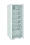 METRO Professional Getränkekühlschrank mit einer Glastür GSC4240, 237 L, weiss, 110 W, 220-240 V, Kühlschrank mit Led Beleuchtung und 6 verstellbaren Einlegeböden für Gastronomie, Bar, R