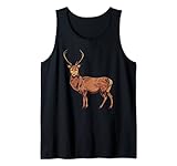 Zeichnung eines Hirsch Tank Top