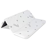 Trifold Reisebett-Matratzenauflage, 95 x 65 cm, wasserdicht, atmungsaktiv, weich, tragbar, faltbar, Reisematratze, Babyschaum, Laufgitter-Matratze mit abnehmbarem Bezug mit Reiß