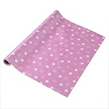 LOKIH Schubladenmatte Antirutschmatte Schubladen Matte für Kühlschran Regale Zuschneidbar,waschbar Waterproof Rosa,45x500