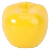 ABOOFAN Gelber Apfelfigur Keramik-Statuen Apfel-Sammelfigur Heimdekoration Keramik Deko Handwerk Ornamente Skulptur Glück Heiligabend Geschenke Hochzeit Dek