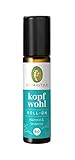 PRIMAVERA Kopfwohl Aroma Roll-On bio 10 ml - Pfefferminze - Aromatherapie für Unterwegs - klärend, lindernd bei Kopfschmerzen - veg