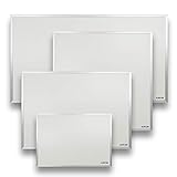 AUROM Infrarotheizung Sonplex – Elektroheizung Aluminium, Weiß, Heizpaneel für Wandmontage, elektrisch, 300 - 1100 Watt, neueste Infrarot Heiztechnik, IPX4 Nässe-Schutz, 2 J. Garantie (550 Watt)