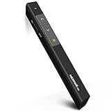 NORWII Wireless Presenter mit 300 Fuß, 2.4GHZ Powerpoint Fernbedienung Presenter, Präsentation Laserpointer für PPT/Keynote/Prezi/Google Slides/Windows/Mac OS/Android/Linux(Schwarz)