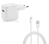 myTech® Ladegerät 12W Stromadapter VW/Netzteil/Ladegerät passend für iPhone/iPad/iPod + Lightning Kabel [Apple MFi zertfiziert] 8 Pin auf USB Kab