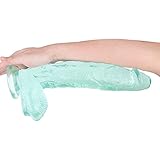 FEIZAOFEN Pènís Für Lèsbèn,Grün Drahtloses,Massiertes Mit Superweiches wasserdichte Herren Damen Verpackung Für Perfect L:30cm HM93021L