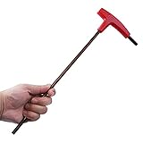 Akin 3/4/5/6/8 mm Flachkopf-Sechskantschlüssel S2 Legierungsstahl Extra langer T-Griff Sechskantschlüssel Inbus gehärteter Sechskantschlüssel mit Griff Braun # 3