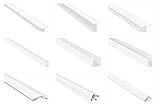 HEXIM Einfassprofile für Verkleidungspaneele - H-/ U-/ & Winkelprofile, PVC Kunststoff - (U-Profil HJ 254, 19x35 mm) Winkel Aufnahmeprofil Abdeckp
