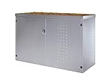 Reinkedesign Fahrradgarage/Multifunktionsbox (Edelstahl mit Pflanzwanne)