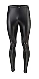 Vantissimo Herren Leder Leggings Made in Germany Lederhose Herren in Schwarz Matt Leder-Optik Kunstleder enganliegend Hose, Meggings Wetlook Leggings Latex Leggings Lack Leggings (Schwarz-Matt, XL)