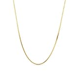 Miore Kette Damen Venezianer Halskette Gelbgold 9 Karat / 375 Gold, Länge 45 cm Schmuck