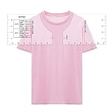 Aiboria T-Shirt Lineal Guide Vinyl T-Shirt Lineal Guide Sublimation Designs auf T-Shirt Vinyl Lineal Guide Größentabelle T-Shirt Lineal Guide für Vinyl und Sublimation(16 * 5 Zoll)