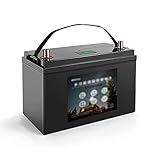 RV-Batterie， Schiffsbatterie， Solarbatterie， Aktualisierte Version 12V 100AH ????LiFePO4-Akku， Smart Display， für Solarenergiespeicher， Home-Backup und Elektrische Bordausrüstung