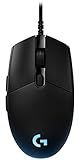 Logitech G PRO Gaming Maus, 12000 DPI Sensor, RGB-Beleuchtung, USB-Anschluss, 6 Programmierbare Tasten, Benutzerdefinierte Spielprofile, Ultraleicht, PC/M