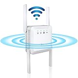 WLAN Verstärker,4 Antennen Internet Verstärker 5G&2.4G LAN Port WLAN Amplifier Dual Band Signalverstärker mit Access Point/WPS/E