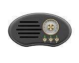 QIXIAOCYB Bluetooth Lautsprecher Retro Bluetooth Lautsprecher Telefon Subwoofer Kreative Retro Radio Mini Wireless Card Small Audio Black