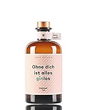 FLASCHENPOST GIN - Ohne dich ist alles ginlos - Love Edition - Handmade Deutscher Premium Gin mit warmen Noten von Vanille und Tonkabohne (1 x 0,5l)