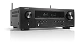 Denon AVR-S660H 5.2-Kanal AV-Receiver, Dolby Surround Sound, 6 HDMI Eingänge und 1 Ausgang, 8K HDMI, Bluetooth, WLAN, AirPlay 2, HEOS Multiroom, Alexa kompatib