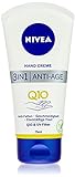 NIVEA 3in1 Anti-Age Q10 Hand Creme (75 ml), Anti-Falten Handpflege mit Q10 und UV-Filter, pflegende Hautcreme für normale bis trockene H
