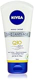 NIVEA 3in1 Anti-Age Q10 Hand Creme (75 ml), Anti-Falten Handpflege mit Q10 und UV-Filter, pflegende Hautcreme für normale bis trockene H