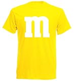 aprom T-Shirt Karneval M M Kostüm Gruppenkostüm Fasching JGA Party MM (XL, Gelb)