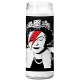 Banksy Queen Funny Candle Celebrity Prayer Candle, Funny Saint Candles, Novelty Gift, 13 cm glass, Handmade 100% Soy, Christmas M