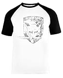 Schlacht Getragen - Fuchs Hund Besondere Macht Gruppe Unisex Baseball T-Shirt Kurze Ärmel Herren Damen Weiß Schw