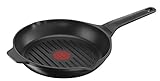 Tefal Aroma E21540 Grillpfanne 26 cm | Aluminium | Für alle Herdarten geeignet, einschließlich Induktion | schw