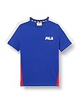 FILA Jungen TEENS BOYS MAX tee T-Shirt, Clematis Blue-True red-Bright White, 158/164