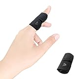 VerteLife Neopren Fingerschiene, Weicher Bequemer Fingerschutz für Arthritisschmerzen, Fingerschützer Unterstützung Finger Ärmel Gelenkschmerzen Lindern Fingerbandage für Sportverletzungen - Schwarz/M