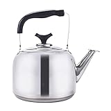LANMEISM Kalter Wasserkocher 5/6 / 7L Edelstahl Teaksettle Große Kapazität Pfeifwasserkessel Kliming Wasserkocher for Gasherd Induktionskocher (Capacity : 7L, Color : Silver)