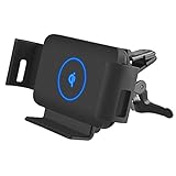Kabelloses Qi-Kfz-Ladegerät-Halterung, Mini-Auto-Klemme, schnelles Kfz-Ladegerät für Lüftungsgitter und Armaturenbrett, kompatibel mit Galaxy Z Fold 3/2/1