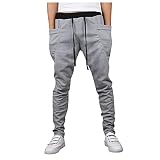 BIBOKAOKE Jogginghose Herren Einfarbige Sporthose Mode Freizeithose Loose Outdoor Fitness Trainingshose Alltag Arbeitshose Cargohose Camping Wanderhose Chinohose Lässige Laufhose H