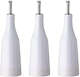 Keramik Gewürzflasche, Home Restaurant Retro Gewürzflasche Ölflasche Sojasauce Flasche Essigflasche Mit Deckel Kochflasche（400ml）