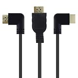 LOKEKE 90 Grad links/rechtwinklig, 8K 2.1 HDMI-Kabel, 8K Ultra High Spead 48Gpbs HDMI-Kabel, 8K @ 60Hz 4K @ 120Hz, eARC HDR10, kompatibel mit Dolby Version PS4 PS5 TV Switch Roku (1,8 m)