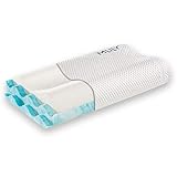 Matratzen Concord Nackenkissen MLILY 60x36cm, Nackenstützkissen Bezug waschbar, Kissen ergonomisch für den Nacken in weiß