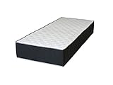 Wohlfuehl Insel 30cm XXL Mammut Ultra BoxSpring 7-Zonen Kaltschaum Matratze, Weiss/Grau, 90 x 200