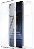 ONEFLOW Touch Case für Samsung Galaxy S20 Ultra / 5G Hülle beidseitig stoßfest, Schutzhülle vorne und hinten, 360 Grad Komplettschutz, Handyhülle transparent mit Display
