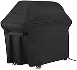 Grill Abdeckhaube, Sylanda BBQ Grillabdeckung Wasserdicht BBQ Cover Gasgrill Schutzhülle Haube Grill Abdeckplane für Brinkmann, Char Broil, Holland and Jenn Air 152x76x122cm (Schwarz)