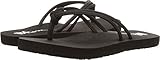 Volcom Girl's Forever and Ever Youth Sandal Flip Flop, Black, 1 W US L