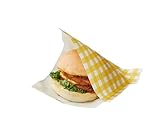 200 Stücke Burger Tüten Snacktüten Snacktaschen Dönertaschen Sandwichtüten 17 x 17 cm Sack Bags Lunch Storage Container Burger Sandwiches Pommes T