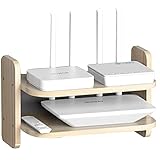 MXRLZX Router Regal Wandbehang TV-Set-Top-Rack, Wandregal für WiFi Router, Multimedia, Receiver, Fritzbox, Steckdose, DVD Player, Playstation, Bilderrahmen,29