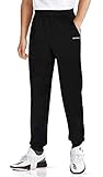 BENNIES Jogginghose Herren Trainingshose Sporthose Herren Lang Schwarze Hose Männer Sweatpants Slim Freizeithose mit Taschen für Freizeit Fitness Sport Laufen XL