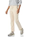 Amazon Essentials Relaxed-fit French Terry Fleece Sweatpant Hose, Beige, Warm, M